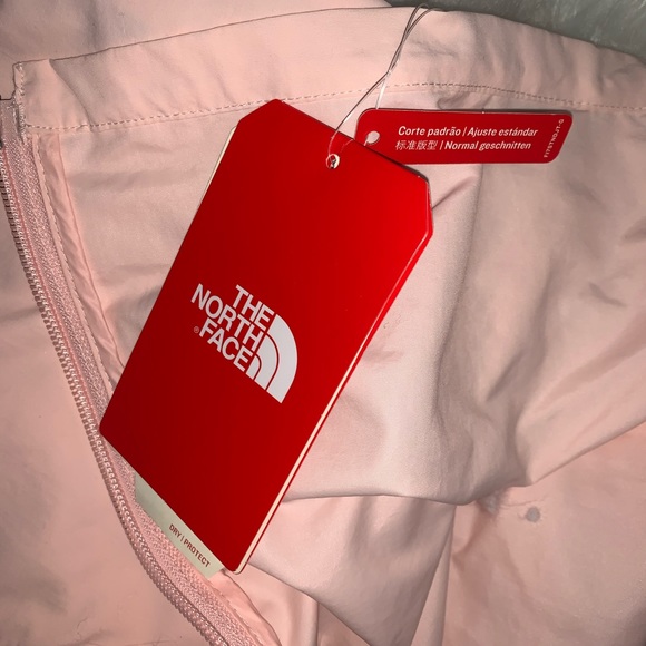 North Face Size Medium Pink Long Bomber Jacket - Picture 5 of 7